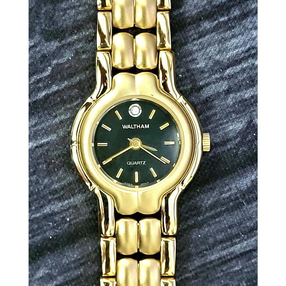 Rare Vintage‎ Waltham Womans Watch Diamond Dial New In Box